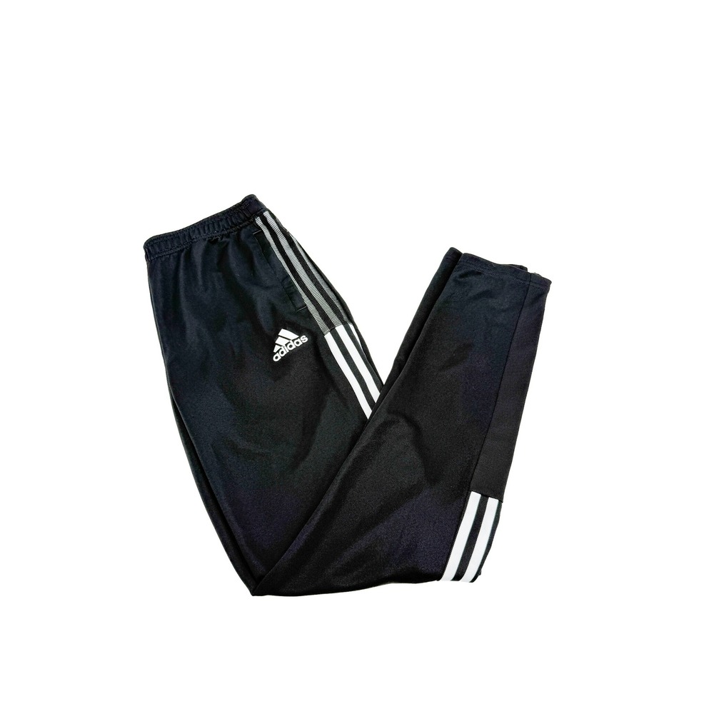 Adidas Track Pants Mens M Black Tiro Training Joggers 3-Stripe Ankle Zip 0187